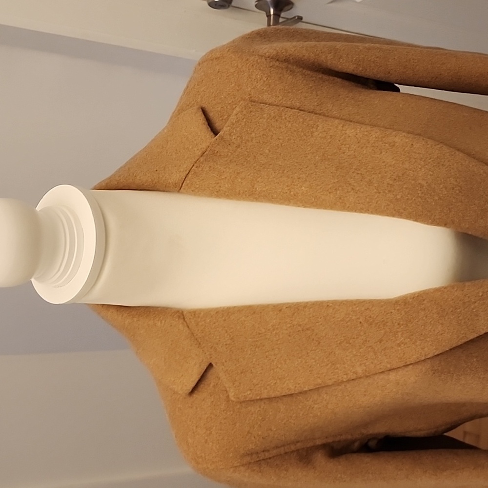 Vince Classic Straight Wool-Blend Coat - Picture 3 of 3